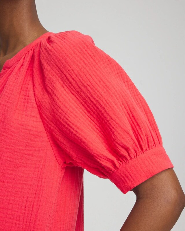 Gauze Shirt Dress - image 4